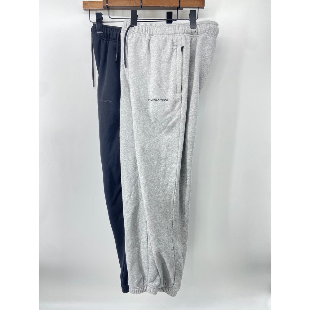 Gymreapers Joggers Lot Men Medium Gray Black Axis Sweatpant Bodybuilding Lifting